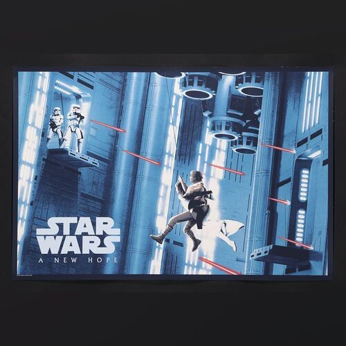 Lot #376 - STAR WARS: A NEW HOPE (1977) - Hand-Numbered Limited Edition Bottleneck Gallery Screenprint by Matt Ferguson, 2019