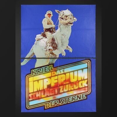Lot #380 - STAR WARS: THE EMPIRE STRIKES BACK (1980) - German Two Panel (A00) Display Poster, 1980