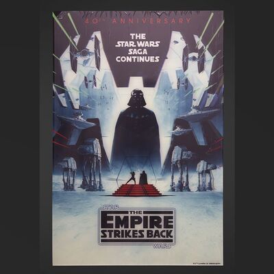 Lot #387 - STAR WARS: THE EMPIRE STRIKES BACK (1980) - Bottleneck Gallery Limited Edition 40th Anniversary Lenticular Poster by Matt Ferguson, 2020
