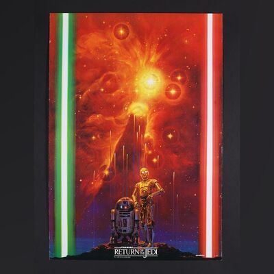 Lot #396 - STAR WARS: RETURN OF THE JEDI (1983) - Japanese B2 - Yamakatsu 'Starfall' Poster, 1983