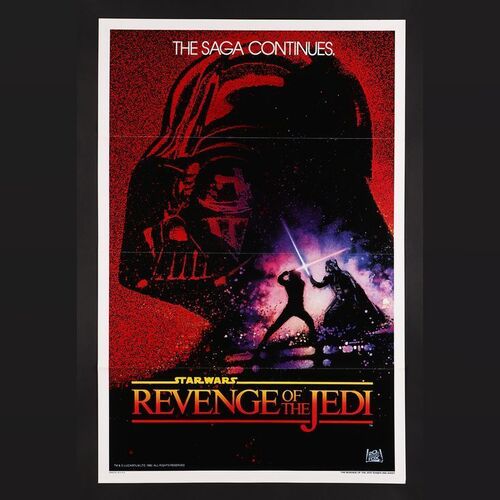Lot #398 - STAR WARS: RETURN OF THE JEDI (1983) - US One Sheet Poster - Undated 'Revenge' Teaser, 1983