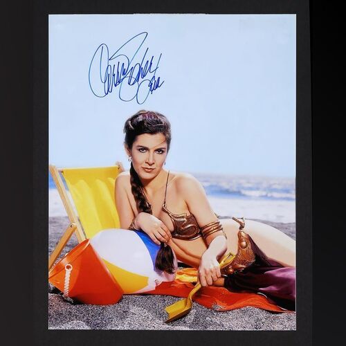 Lot #399 - STAR WARS: RETURN OF THE JEDI (1983) - Carrie Fisher Autographed Full-Colour Photograph