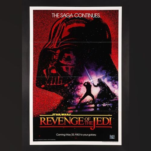 Lot #400 - STAR WARS: RETURN OF THE JEDI (1983) - US One Sheet Poster - Dated 'Revenge' Teaser, 1983
