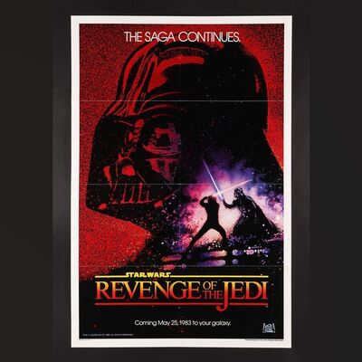 Lot #400 - STAR WARS: RETURN OF THE JEDI (1983) - US One Sheet Poster - Dated 'Revenge' Teaser, 1983