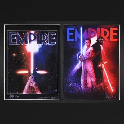Lot #409 - STAR WARS: THE RISE OF SKYWALKER (2019) - Two Signed, Titled and Hand-Annotated Artist Proof Prints by Paul Shipper, 2019 and 2020