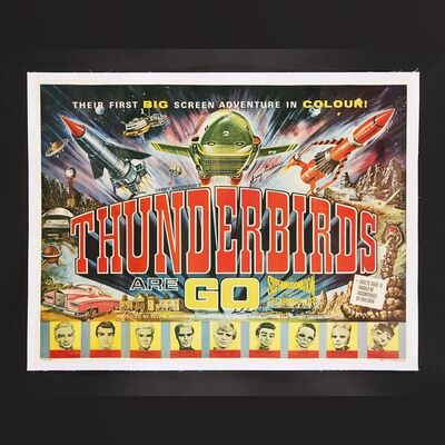 Lot #428 - THUNDERBIRDS ARE GO (1966) - Sylvia Anderson, Gerry Anderson and David Lane Autographed Poster