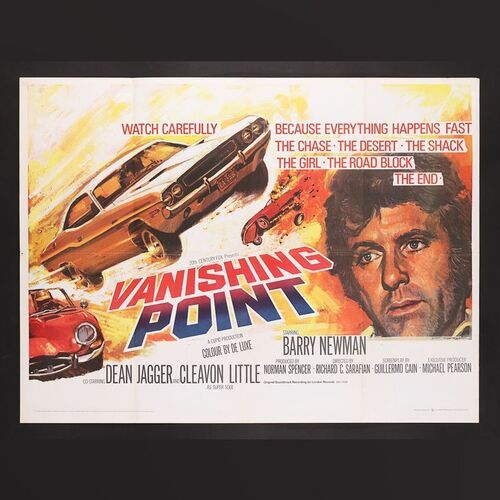 Lot #438 - VANISHING POINT (1971) - UK Quad, 1971