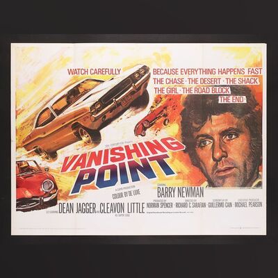 Lot #438 - VANISHING POINT (1971) - UK Quad, 1971