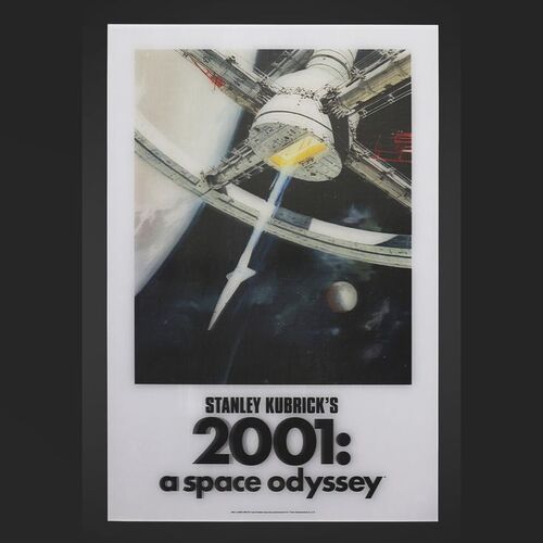 Lot #446 - 2001: A SPACE ODYSSEY (1968) - Limited Edition Bottleneck Gallery Lenticular Poster by Robert McCall - Title and Credits Style, 2020