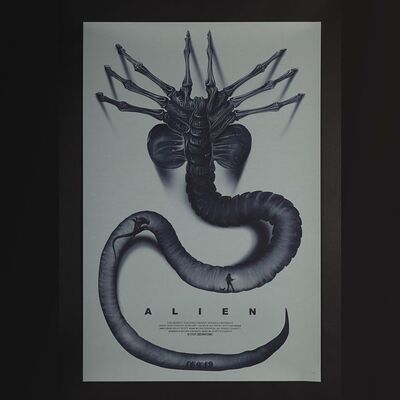 Lot #450 - ALIEN (1979) - Hand-Numbered Limited Edition Hero Complex Gallery Print by Benedict Woodhead, 2018