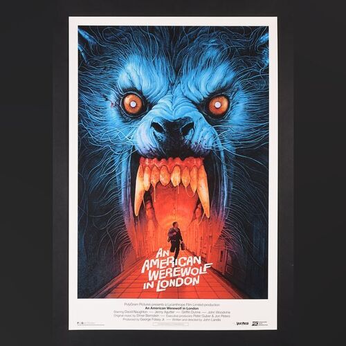 Lot #451 - AN AMERICAN WEREWOLF IN LONDON (1981) - Hand-Numbered Vice Press and Bottleneck Gallery Limited Edition Print by Grzegorz "Gabz" Domaradzki, 2021