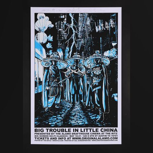Lot #462 - BIG TROUBLE IN LITTLE CHINA (1986) - Carter Wong, Peter Kwong and James Pax Autographed and Numbered Limited Edition Print by Tim Doyle, 2010