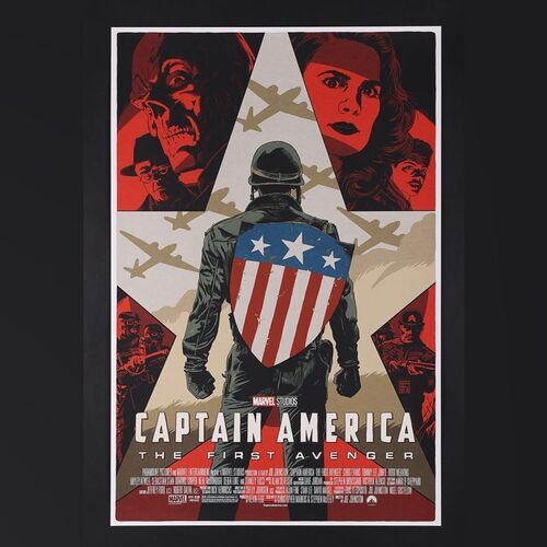 Lot #467 - CAPTAIN AMERICA: THE FIRST AVENGER (2011) - Hand-Numbered Limited Edition Mondo Print by Francesco Francavilla, 2018