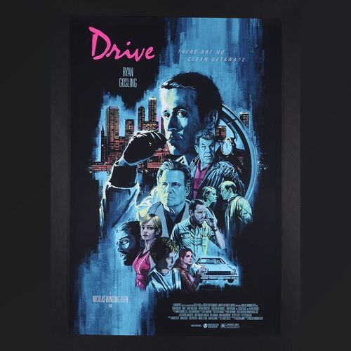 Lot #474 - DRIVE (2011) - Hand-Numbered Limited Edition Bottleneck Gallery Print by Paul Mann, 2021