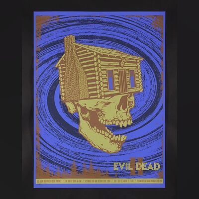 Lot #476 - EVIL DEAD II (1987) - Signed and Hand-Numbered Alamo Drafthouse Print by Todd Slater, 2008