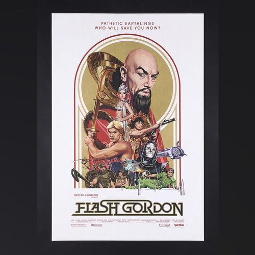 Lot #482 - FLASH GORDON (1980) - Hand-Numbered Limited Edition Vice Press Print by Paul Mann, 2022