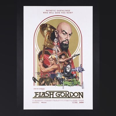 Lot #482 - FLASH GORDON (1980) - Hand-Numbered Limited Edition Vice Press Print by Paul Mann, 2022
