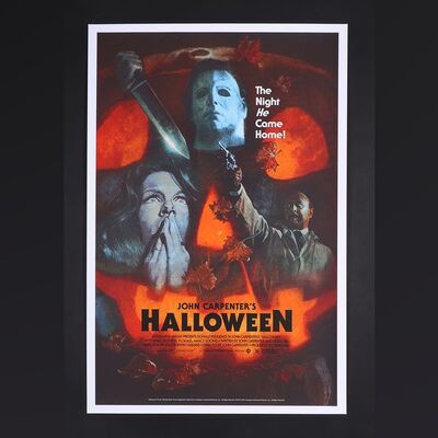Lot #494 - HALLOWEEN (1978) - Hand-Numbered Limited Edition Print by Hugh Fleming, 2021