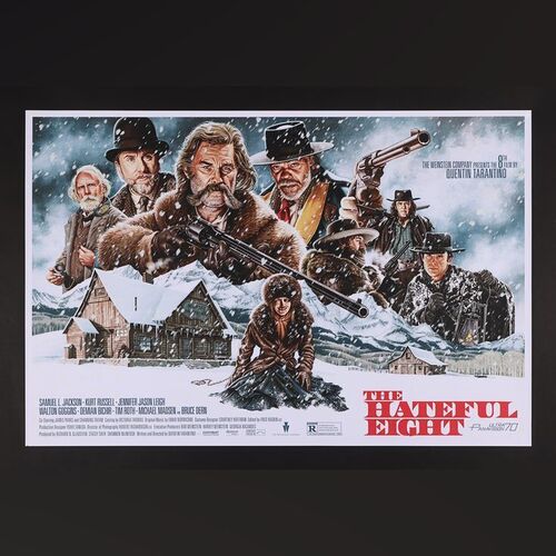 Lot #495 - THE HATEFUL EIGHT (2015) - Hand-Numbered Limited Edition Mondo Print by Jason Edmiston, 2016