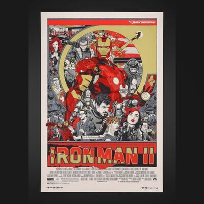 Lot #500 - IRON MAN 2 (2010) - Hand-Numbered Limited Edition Mondo Print by Tyler Stout, 2010