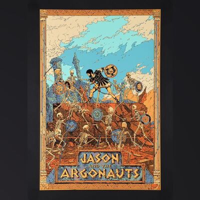 Lot #501 - JASON AND THE ARGONAUTS (1963) - Hand-Numbered Limited Edition Bottleneck Gallery Print by Kilian Eng, 2020