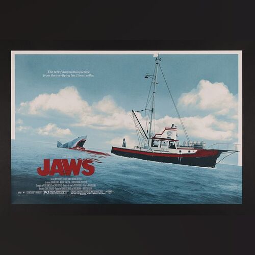 Lot #503 - JAWS (1975) - Hand-Signed Limited Edition Artist Proof Vice Press and Bottleneck Gallery Print by Matt Ferguson and Florey, 2019