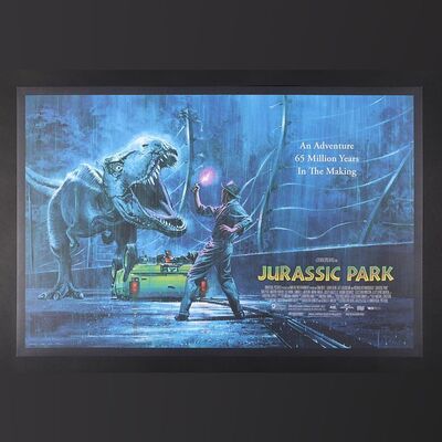 Lot #504 - JURASSIC PARK (1993) - Hand-numbered Limited Edition Vice Press and Bottleneck Gallery Print by Paul Mann, 2019