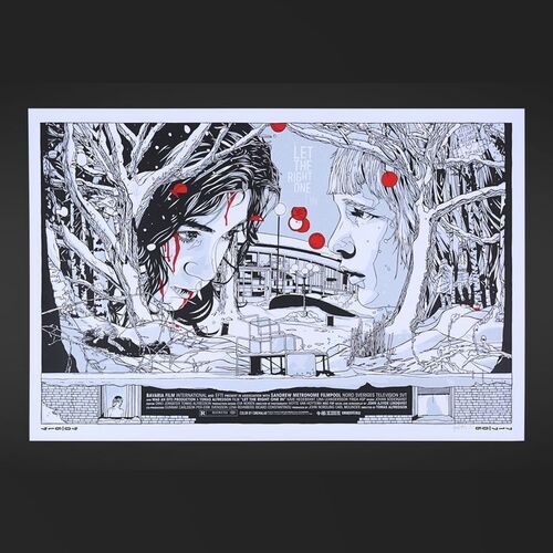 Lot #506 - LET THE RIGHT ONE IN (2008) - Signed and Hand-Numbered Limited Edition Print by Tyler Stout, 2010