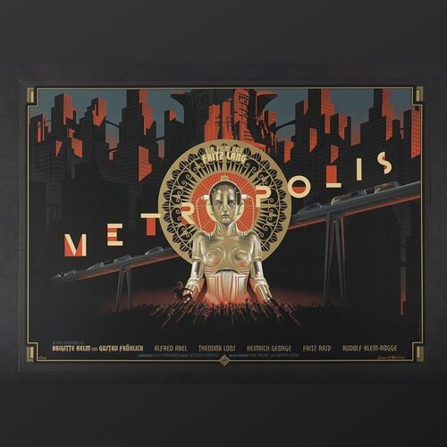 Lot #511 - METROPOLIS (1927) - Signed and Hand-Numbered Limited Edition Dark Hall Mansion Print by Laurent Durieux, 2013