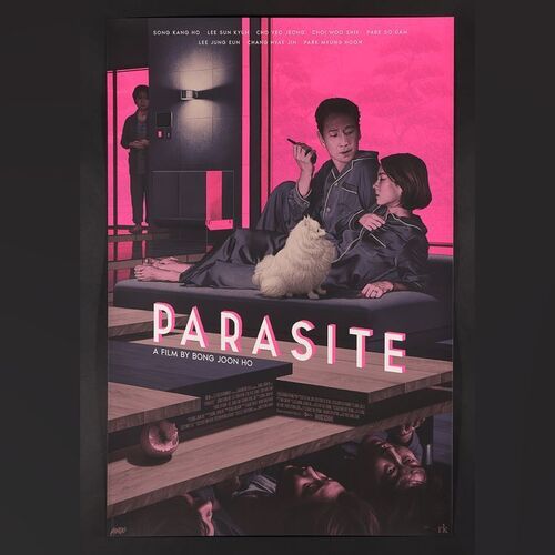 Lot #517 - PARASITE (2019) - Hand-Numbered Timed Edition Mondo Print by Rory Kurtz, 2020