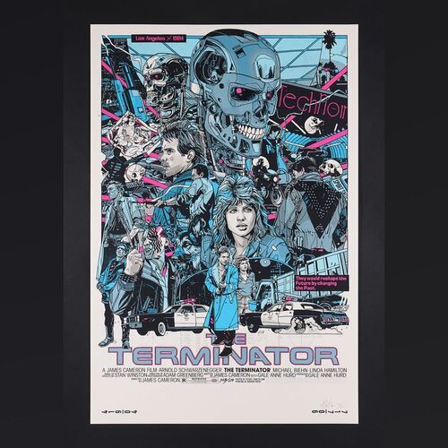 Lot #528 - THE TERMINATOR (1984) - Signed and Hand-Numbered Private Commission Print by Tyler Stout, 2020