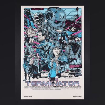 Lot #528 - THE TERMINATOR (1984) - Signed and Hand-Numbered Private Commission Print by Tyler Stout, 2020