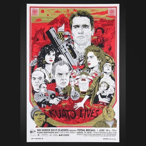 Lot #530 - TOTAL RECALL (1990) - Hand-numbered Limited Edition Mondo Print by Tyler Stout, 2009