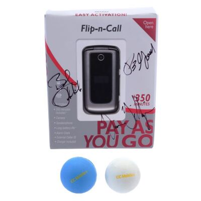 Lot # 7: Signed CC Mobile Pay As You Go Phone Box - Vince Gilligan, Peter Gould, and Bob Odenkirk