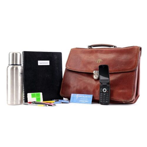 Lot # 9: Jimmy McGill (as played by Bob Odenkirk) Briefcase, Accessories and Water Bottle