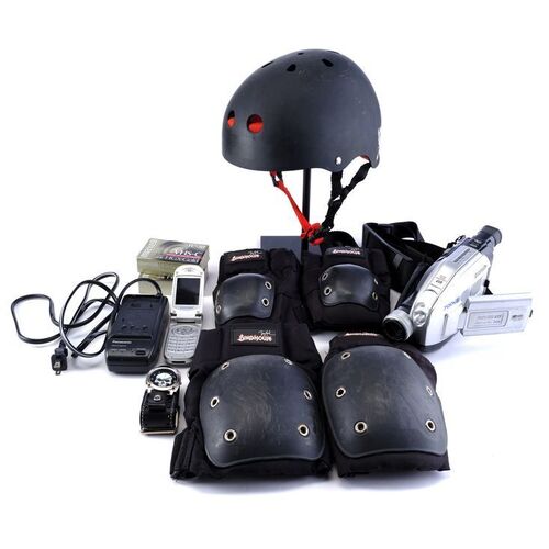 Lot # 11: Lindholm Brothers Double Skateboard Equipment