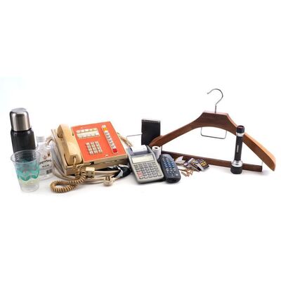 Lot # 12: Jimmy McGill (as played by Bob Odenkirk) Nail Salon Office Items with Land Line Phone