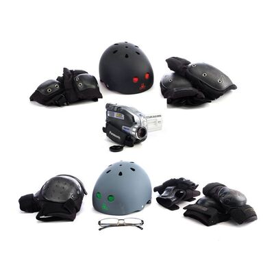Lot # 16: Lindholm Brothers Stunt Skateboard Equipment