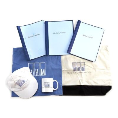 Lot # 35: Jimmy McGill (as played by Bob Odenkirk), Howard Hamlin (as played by Patrick Fabian), and Kim Wexler (as played by Rhea Seehorn) HHM Legal Papers and Accessories