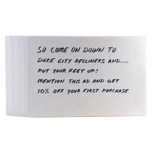 Lot # 70: Duke City Commercial Cue Cards