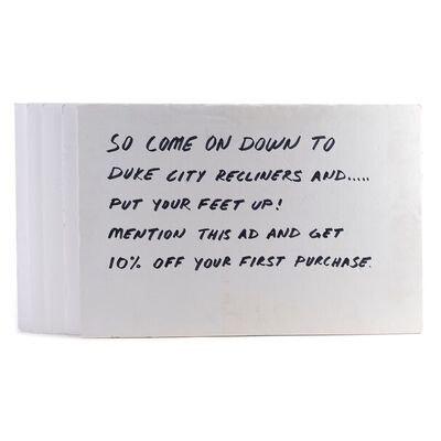 Lot # 70: Duke City Commercial Cue Cards