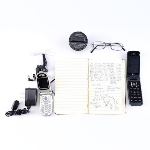 Lot # 74: Mike Ehrmantraut (as played by Jonathan Banks) Accessories with Notebook