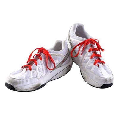 Lot # 77: Jimmy McGill (as played by Bob Odenkirk) Expensive and Distressed Walking Shoes