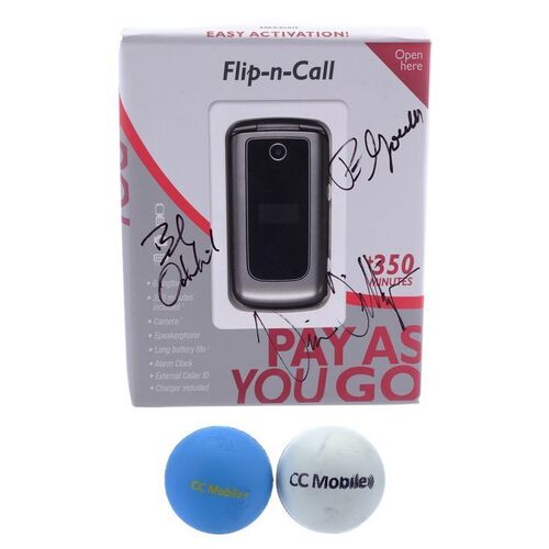 Lot # 118: Signed CC Mobile Pay As You Go Phone Box - Vince Gilligan, Peter Gould, and Bob Odenkirk