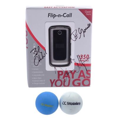 Lot # 118: Signed CC Mobile Pay As You Go Phone Box - Vince Gilligan, Peter Gould, and Bob Odenkirk