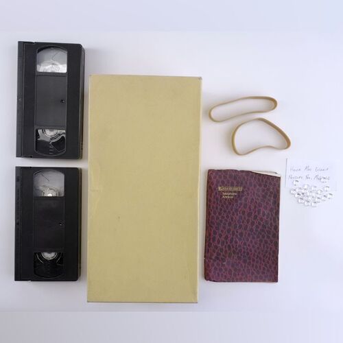 Lot # 139: Gene Takavic (as played by Bob Odenkirk) Shoebox of "Diamonds" and Mementos