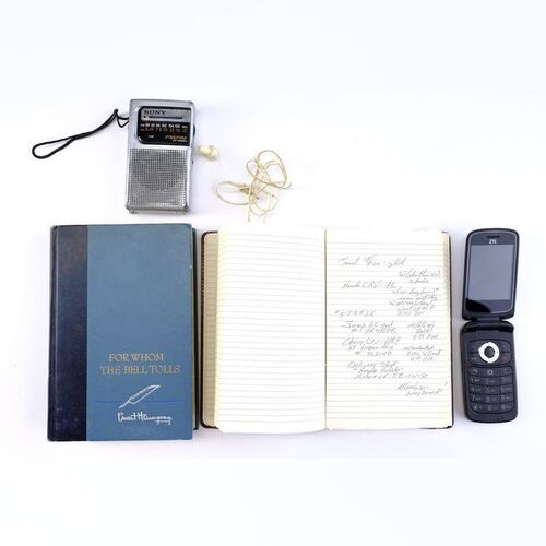 Lot # 141: Mike Ehrmantraut (as played by Jonathan Banks) Journal, Book, and Radio