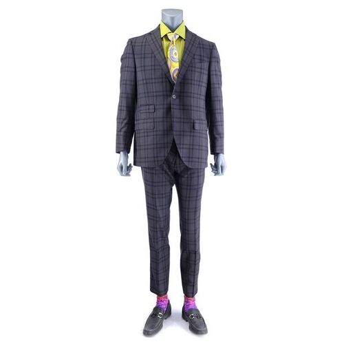 Lot # 160: Saul Goodman (as played by Bob Odenkirk) Acker Eviction Suit with Bright Green Button-Up Shirt