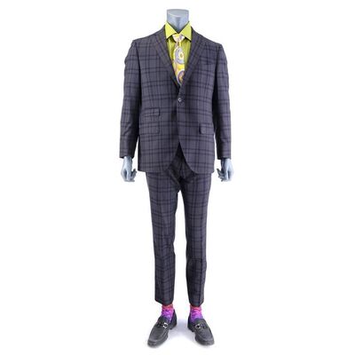 Lot # 160: Saul Goodman (as played by Bob Odenkirk) Acker Eviction Suit with Bright Green Button-Up Shirt