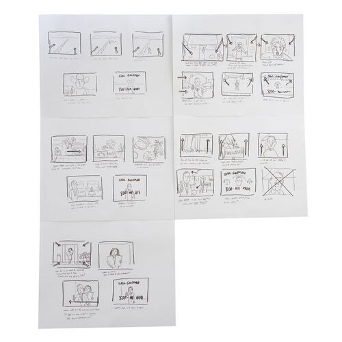 Lot # 162: Better Call Saul Mesa Verde Lawsuit Commercial Story Boards